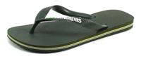 Stoute-schoenen.nl Havaianas Brasil Logo slippers Olive HAV93