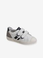 VERTBAUDET Leren jongens sneakers kleutercollectie wit