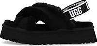 Ugg , Plateau-Sandalette W Disco Cross Slide in schwarz, Sandalen für Damen