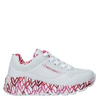 Skechers Uno Lite - Lovely Luv 314976L/WRPK Wit 