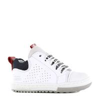 Shoesme EF22S012-B leren sneakers wit/donkerblauw