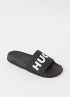 HUGO, Herren Pantoletten Match_it_slid_rblg in schwarz, Sandalen fÃ¼r Herren