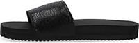 Flip*flop , Pantolette Pool Metallic Cracked in schwarz, Sandalen fÃ¼r Damen