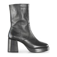 PS Poelman Meryl leren enkellaarzen zwart