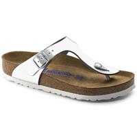 Birkenstock Zehentrenner GIZEH, aus Leder, in Glanz-Optik