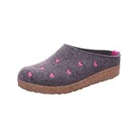 Haflinger - Women's Grizzly Cuoricini - Pantoffels, grijs/bruin