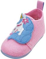 Playshoes pantoffels vilt roze eenhoorn