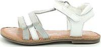 Kickers , Sandalen in weiÃŸ/silber, Sandalen fÃ¼r MÃdchen