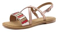 Lascana Sandale, aus Leder mit dekorativem Band