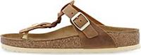 Birkenstock Slippers in vet leer met teenstukje Gizeh Braided