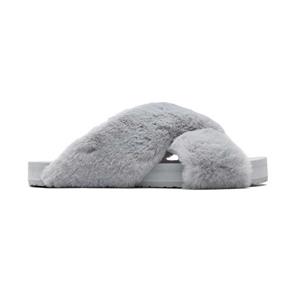 TOMS Pantoffel 10016798 susie eva mid grey faux fur