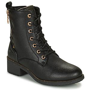 Mustang Shoes Schnürstiefelette, mit kleinen Nieten und Innenreißverschluss