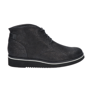 Durea Zwarte  Veterschoenen Wijdte G