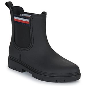 TOMMY HILFIGER, Damen Chelsea Boots Rain Boot Ankle Elastic in schwarz, Boots für Damen