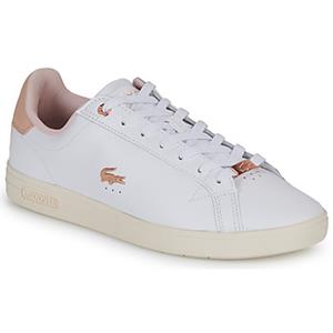 Lacoste Damen-Sneakers Lacoste GRADUATE PRO aus Leder - White & Light Pink 