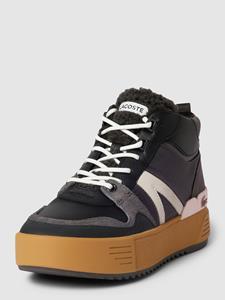 Lacoste Damen Winter-Outdoor-Schuhe Lacoste L002 aus Leder - Black / Pink 