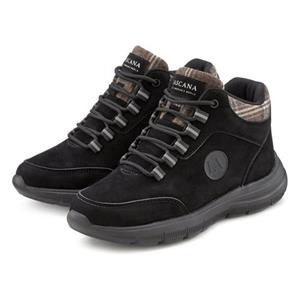 LASCANA Sneaker, Boots mit ultraleichter Sohle und kariertem Einsatz VEGAN