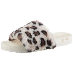 Flip Flop Pantoffels Pool*leo fur in luipaard-look