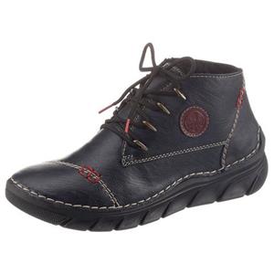 Hoge veterschoenen met luxueuze contrastnaden