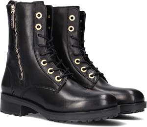 Tommy Hilfiger Zwarte  Veterboots Th Essentials Biker Boot