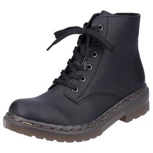 Hoge veterschoenen met opvallende doorstiknaad