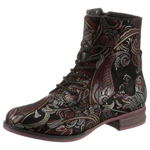 Josef Seibel Hoge veterschoenen SANJA 01 met fantasy-print