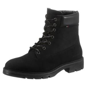 TOMMY HILFIGER, Schnürboot in schwarz, Boots für Herren