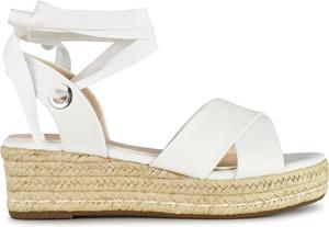 POSH by Poelman SAAR Dames - 37 - Sandalen/Espadrilles - Wit