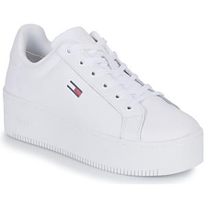 TOMMY JEANS Plateausneakers TOMMY JEANS FLATFORM ESS in een trendy eenkleurige look