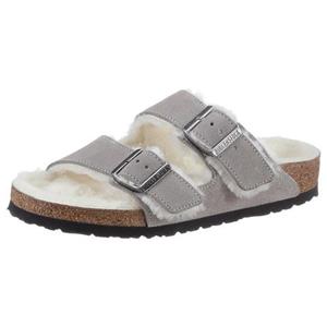 Birkenstock Arizona Shearling Stone Munt Sandalen