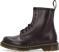 Dr. Martens 1460 Smooth Leren Veterlaarzen in Rood/Paars