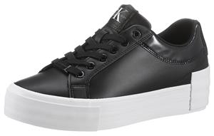 Calvin Klein Zwarte Leren Dames Sneakers