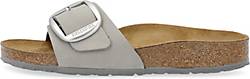 BIRKENSTOCK, Pantolette Madrid Bb in mittelgrau, Sandalen für Damen