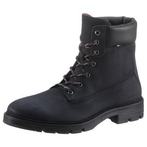 Tommy Hilfiger Schnürboots "HILFIGER PADDED NUBUCK BOOT", mit weich gepolstertem Schaftrand