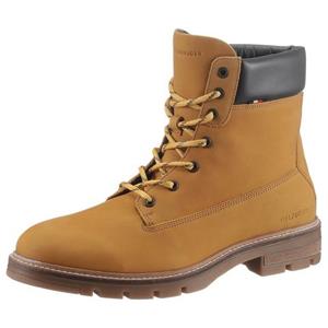 Tommy Hilfiger Schnürboots "HILFIGER PADDED NUBUCK BOOT", mit weich gepolstertem Schaftrand