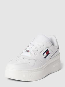 Tommy Jeans Plateausneakers met labelprint, model 'RETRO BASKET'