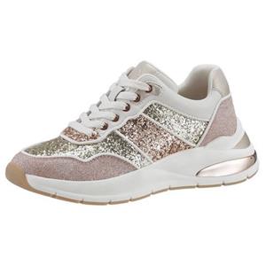 Tamaris Sneakers in sprankelende look, vrijetijdsschoen, lage schoen, veterschoen