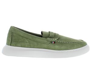 Tommy Hilfiger Hybrid loafer L9T mentor green Groen 