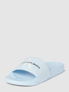 calvinkleinjeans Pantoletten Calvin Klein Jeans - Slide Monogram Co YW0YW00103 Chambray Sky C1Q