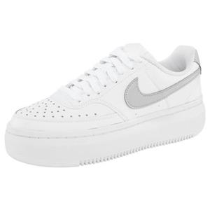 Nike Sneaker Court Vision Alta - Weiß/Metallic Platinum Damen