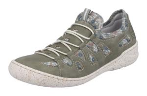 Rieker Slip-on sneakers Slipper, instapschoen, vrijetijdsschoen met bloemenprint