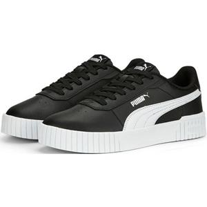 PUMA Carina 2.0 sneakers voor Dames, Zwart/Wit/Zilver, Maat 36