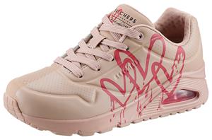 Skechers Sneaker UNO DRIPPING IN LOVE, mit Herzen-Graffity-Print