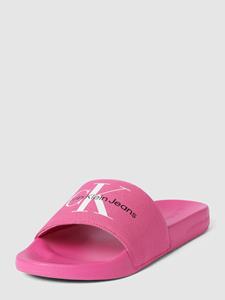 calvinkleinjeans Pantoletten Calvin Klein Jeans - Slide Monogram Co YW0YW00103 Raspberry Sorbet 0J0