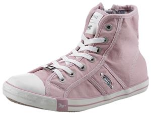 Mustang Shoes Sneakers high top-sneaker, veterschoen met label in de loopzool
