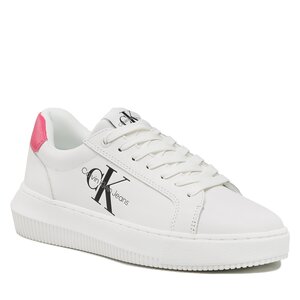 Calvin Klein Witte Leren Dames Sneaker