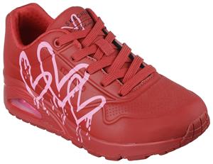 Skechers Sneaker UNO DRIPPING IN LOVE, mit Herzen-Graffity-Print