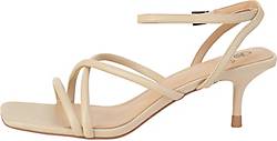 Ekonika , Riemchenschuhe Aus Komfortablem Naturleder in beige, Sandalen für Damen