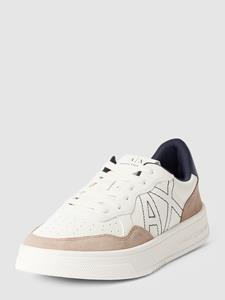 Armani Exchange Sneakers met contrastgarnering