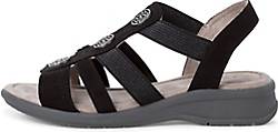 Jana, Sandale in schwarz, Sandalen für Damen